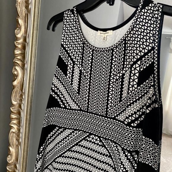 Max Studio Sleeveless A-line Geo Print Dress Large - Picture 2 of 3